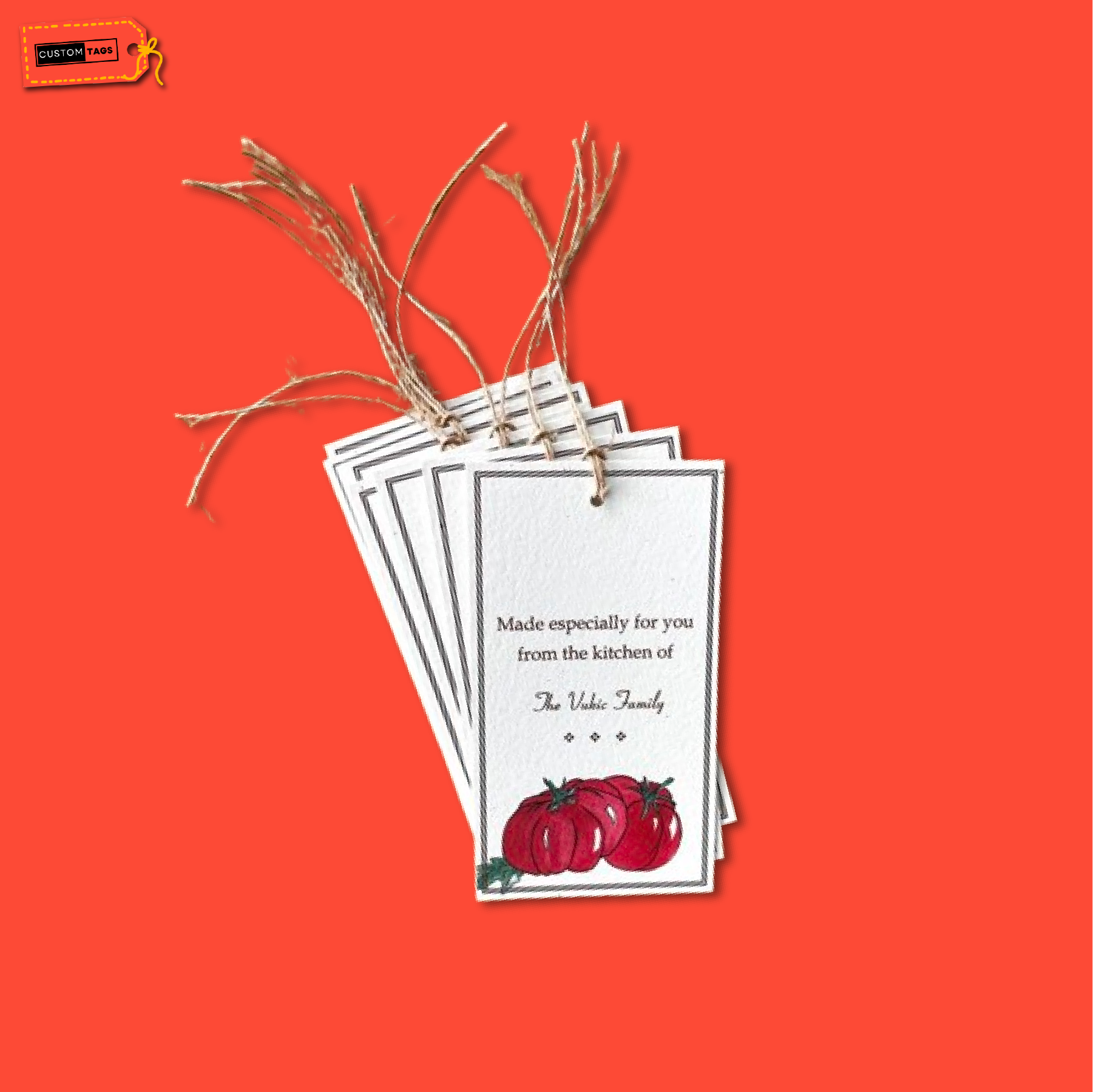 Custom Kitchen Supplies Tags