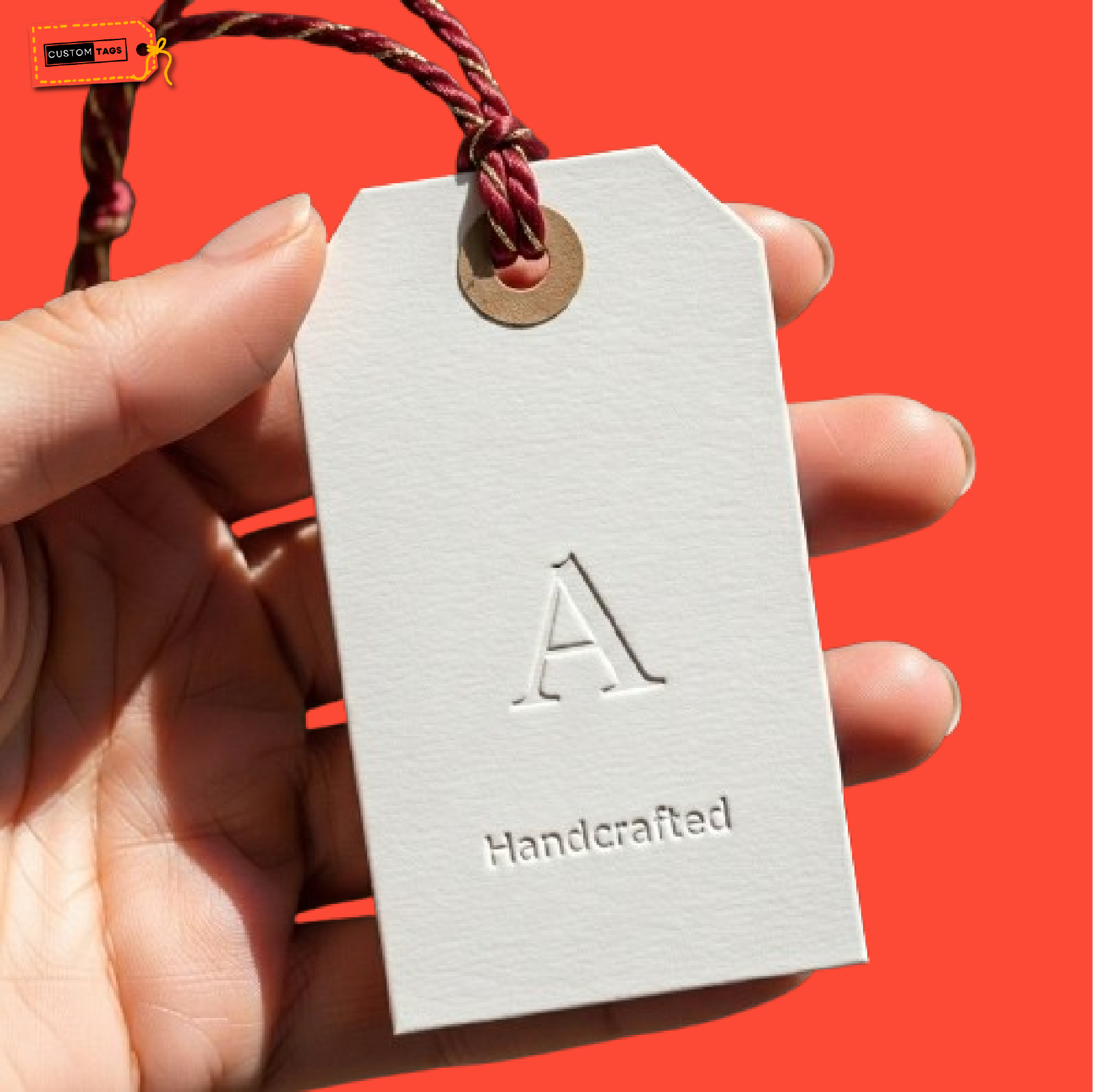 Custom Letterpress Tags