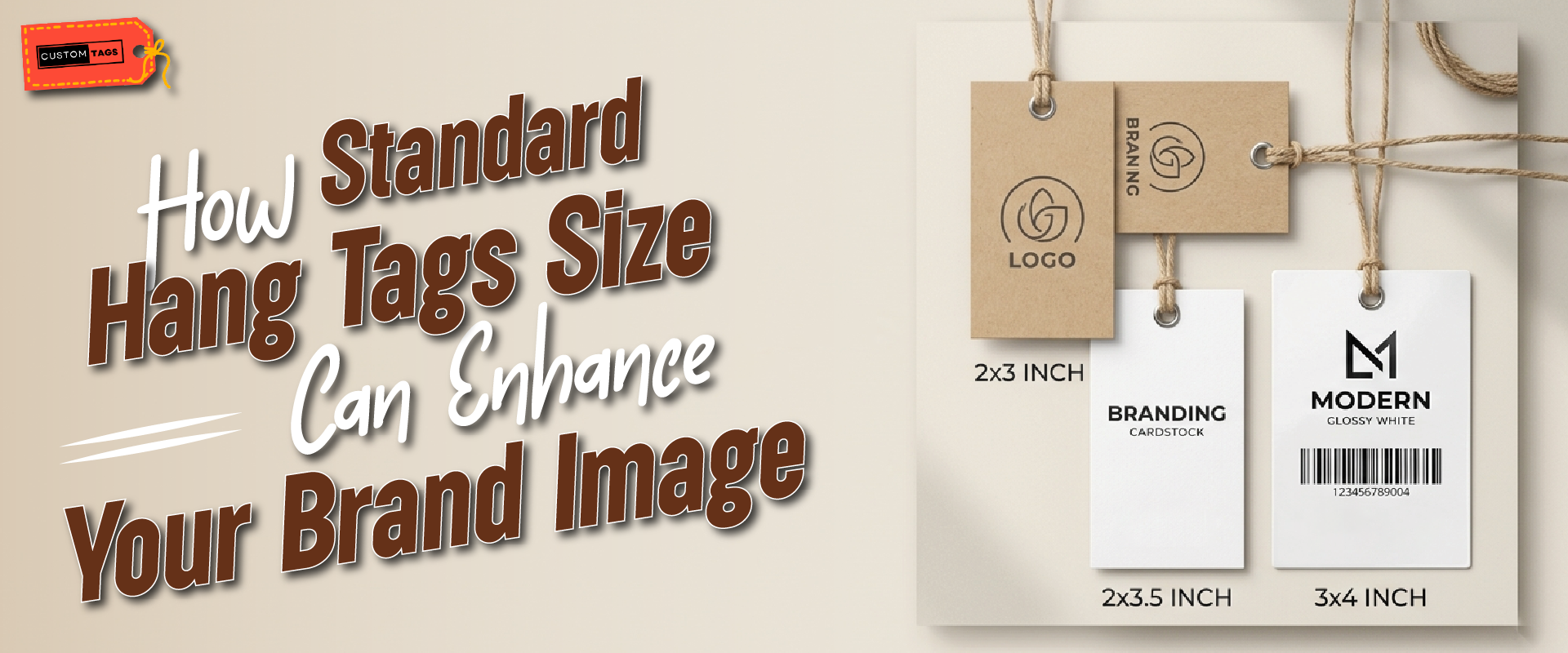 How Standard Hang Tags Size Can Enhance Your Brand Image?