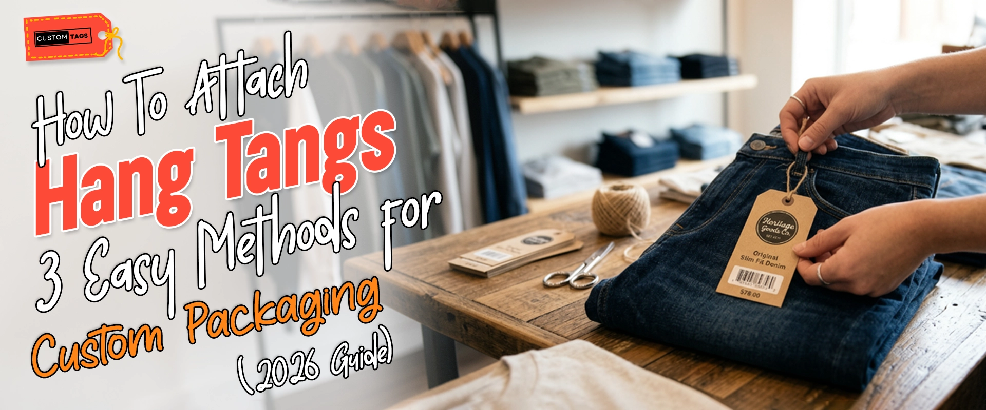How To Attach Hang Tags: 3 Easy Methods for Custom Packaging (2026 Guide)